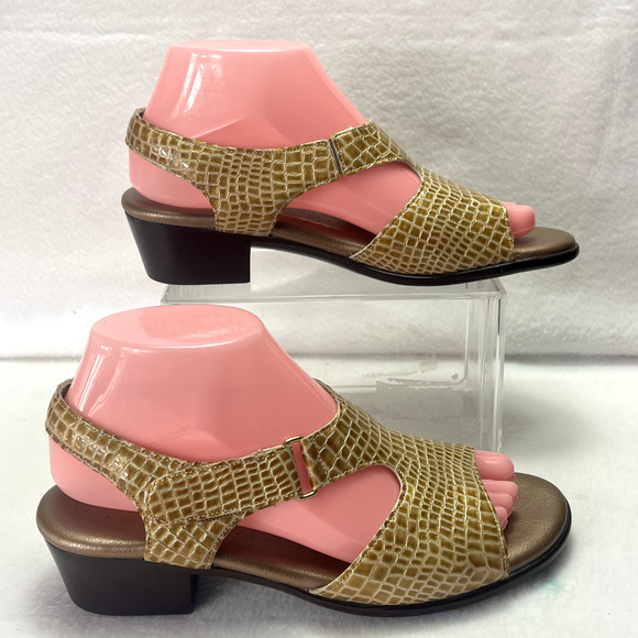 SAS Sandals Womens 7.5M Tripad Comfort Suntimer Snake Print Slingback - Picture 5 of 11